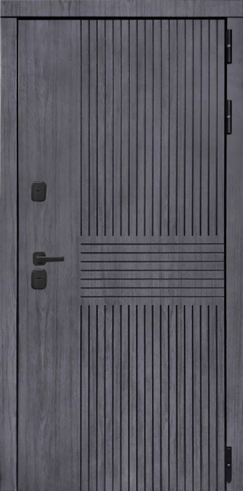 Входная дверь ДвериПРО Берген СБ-3 листв. бел. (21 беленый дуб) DPRO198380 внешняя сторона