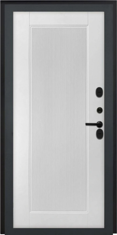 Входная дверь ДвериПРО Модель L-48 ПВХ 10мм Астрод Velutto Bianco DPRO204706 внутренняя сторона