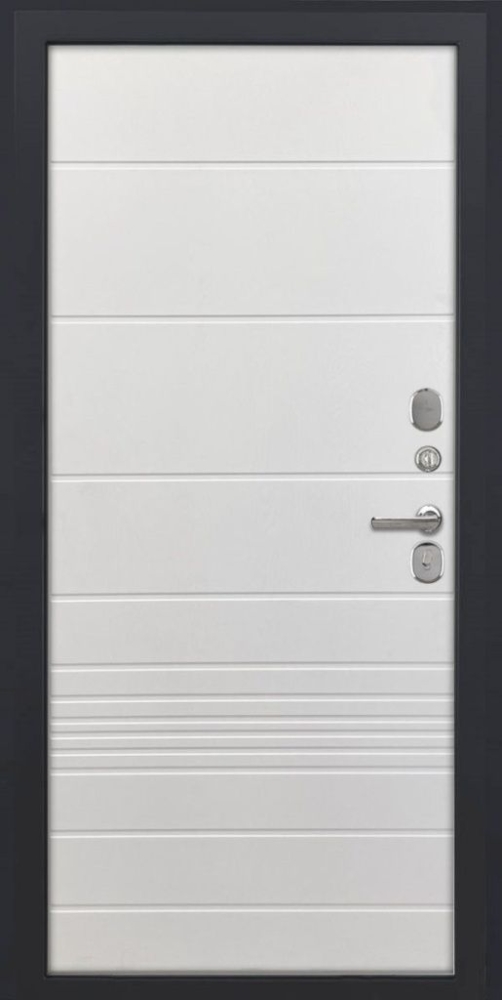 Входная дверь ДвериПРО Модель L-47 ФЛ-700 (10мм, ясень белый) DPRO195461 внутренняя сторона