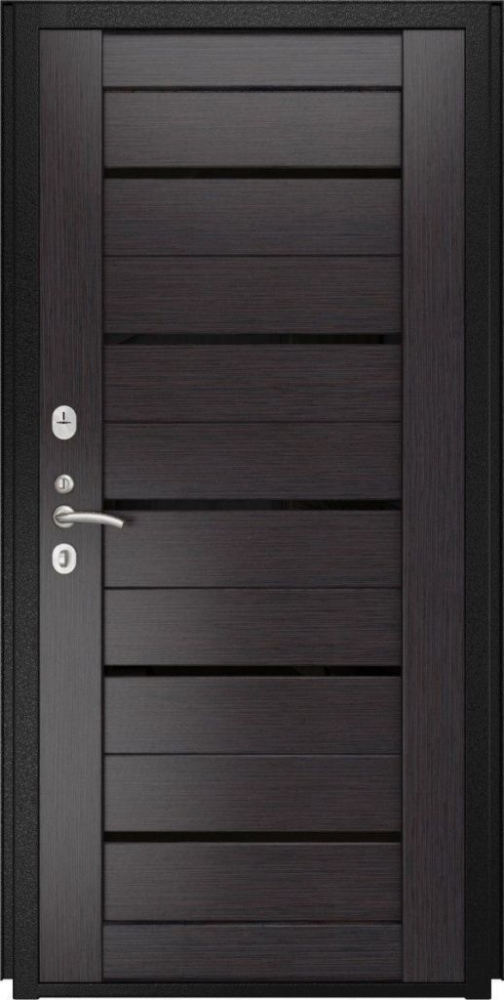 Входная дверь ДвериПРО L-3b СБ-1 (лак.черное, 16мм, венге) DPRO196867 внутренняя сторона