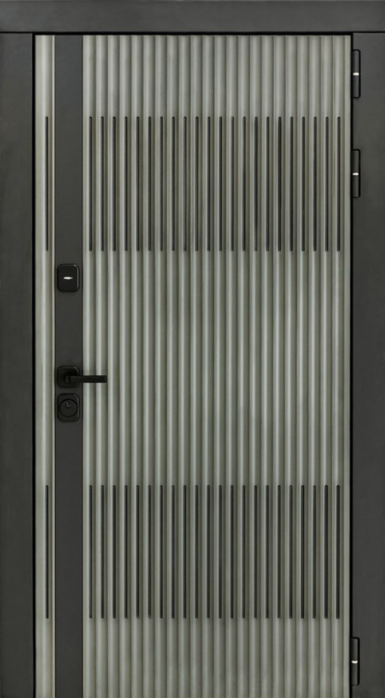 Входная дверь ДвериПРО Elfy ФЛ-659 (12мм, nussbaum+черная патина винорит) DPRO196631 внешняя сторона