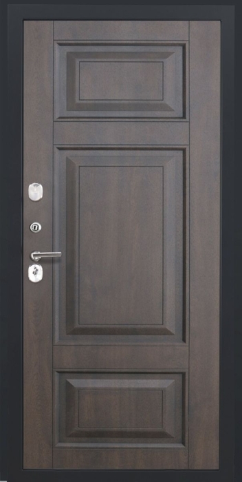 Входная дверь L-43 ФЛ-659 (12мм, nussbaum+черная патина винорит) внутренняя сторона